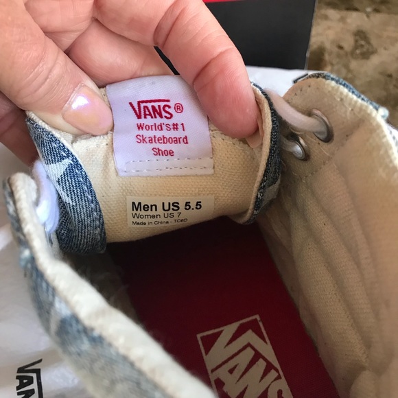 VANS High Tops SUPER CUTE! M 5.5 W 7 🌺 - Picture 8 of 8